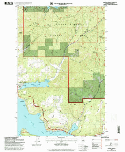 United States Geological Survey Fernan Lake, ID (1996, 24000-Scale) digital map