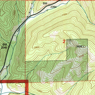 United States Geological Survey Fernan Lake, ID (1996, 24000-Scale) digital map