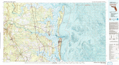 United States Geological Survey Fernandina Beach, FL-GA (1981, 100000-Scale) digital map