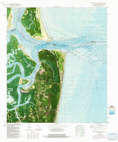 United States Geological Survey Fernandina Beach, FL-GA (1981, 24000-Scale) digital map