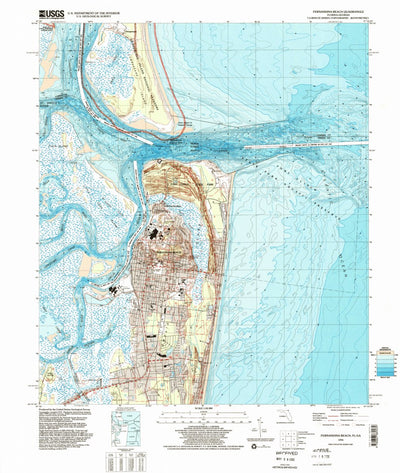 United States Geological Survey Fernandina Beach, FL-GA (1994, 24000-Scale) digital map