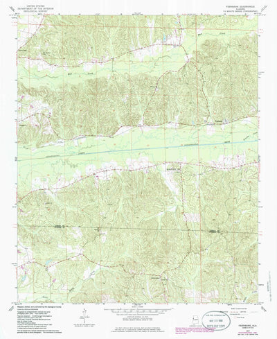 United States Geological Survey Fernbank, AL (1967, 24000-Scale) digital map