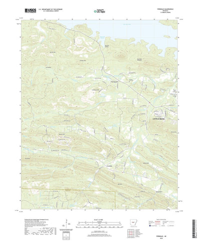 United States Geological Survey Ferndale, AR (2020, 24000-Scale) digital map
