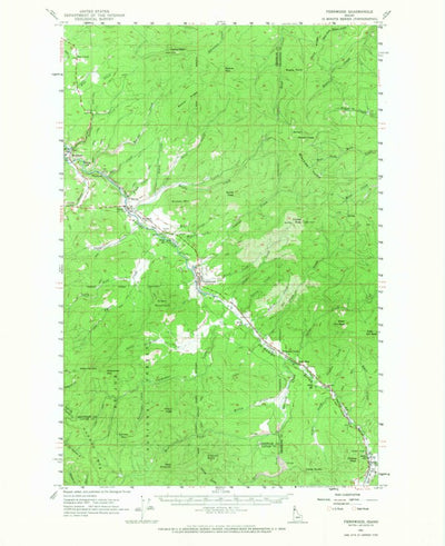 United States Geological Survey Fernwood, ID (1961, 62500-Scale) digital map