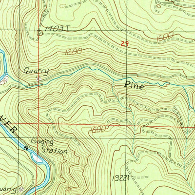 United States Geological Survey Fernwood, OR (1986, 24000-Scale) digital map