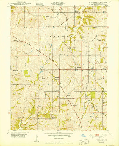United States Geological Survey Ferrelview, MO (1950, 24000-Scale) digital map
