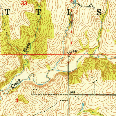 United States Geological Survey Ferrelview, MO (1950, 24000-Scale) digital map