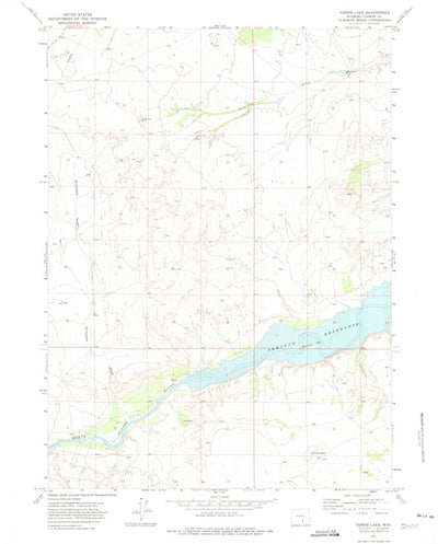 United States Geological Survey Ferris Lake, WY (1971, 24000-Scale) digital map