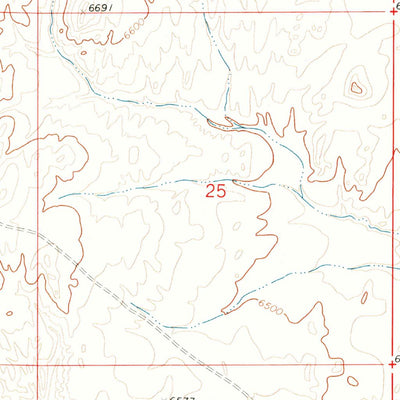 United States Geological Survey Ferris Lake, WY (1971, 24000-Scale) digital map