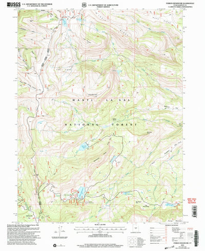 United States Geological Survey Ferron Reservoir, UT (2001, 24000-Scale) digital map