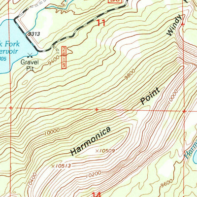 United States Geological Survey Ferron Reservoir, UT (2001, 24000-Scale) digital map