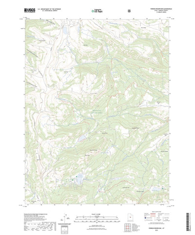 United States Geological Survey Ferron Reservoir, UT (2023, 24000-Scale) digital map