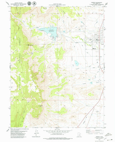 United States Geological Survey Ferron, UT (1979, 24000-Scale) digital map