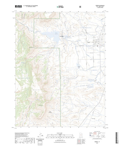 United States Geological Survey Ferron, UT (2023, 24000-Scale) digital map