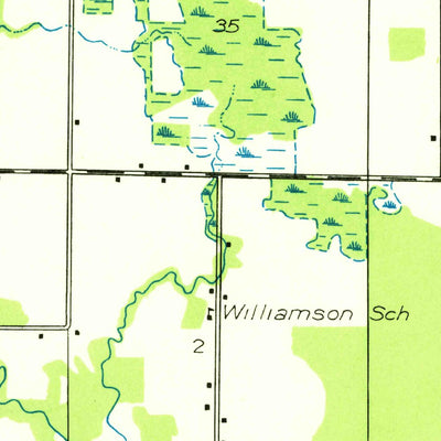 United States Geological Survey Ferry, MI (1931, 31680-Scale) digital map