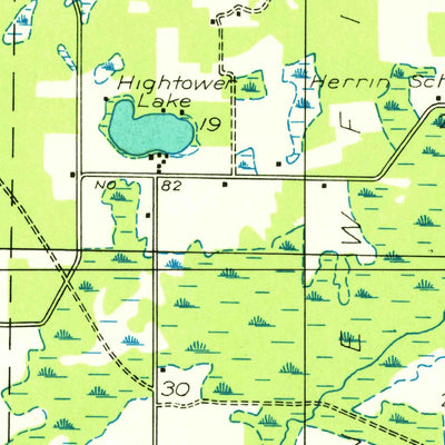 United States Geological Survey Ferry, MI (1931, 31680-Scale) digital map