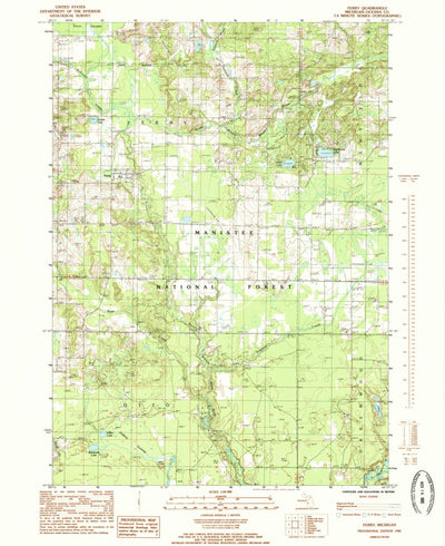 United States Geological Survey Ferry, MI (1985, 24000-Scale) digital map