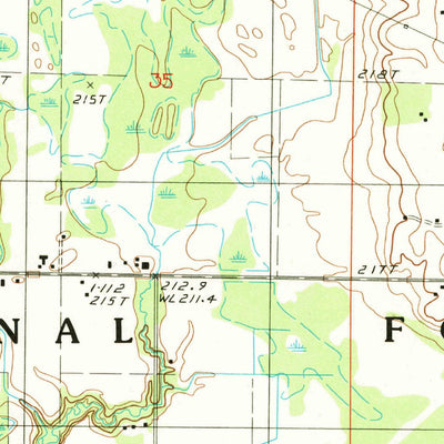 United States Geological Survey Ferry, MI (1985, 24000-Scale) digital map