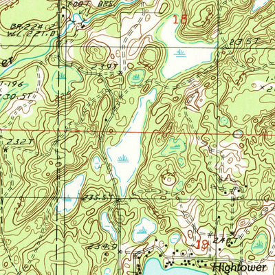 United States Geological Survey Ferry, MI (1985, 24000-Scale) digital map