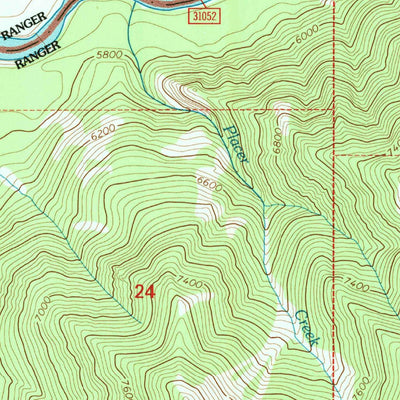 United States Geological Survey Ferry Peak, WY (1996, 24000-Scale) digital map