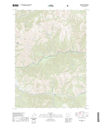 United States Geological Survey Ferry Peak, WY (2023, 24000-Scale) digital map