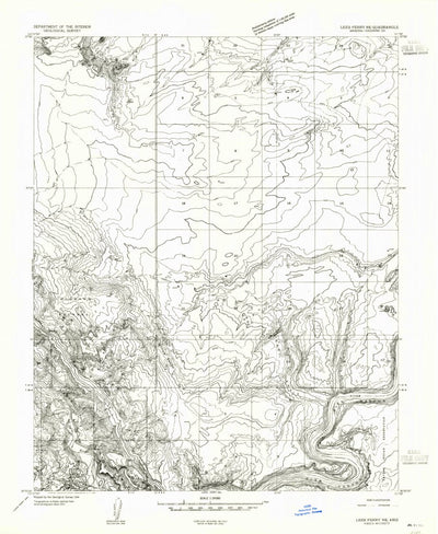 United States Geological Survey Ferry Swale, AZ (1951, 24000-Scale) digital map
