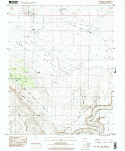 United States Geological Survey Ferry Swale, AZ (1997, 24000-Scale) digital map