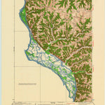 United States Geological Survey Ferryville, WI-IA (1929, 62500-Scale) digital map