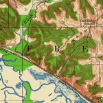 United States Geological Survey Ferryville, WI-IA (1929, 62500-Scale) digital map