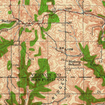 United States Geological Survey Ferryville, WI-IA (1929, 62500-Scale) digital map