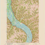 United States Geological Survey Ferryville, WI-IA (1966, 62500-Scale) digital map