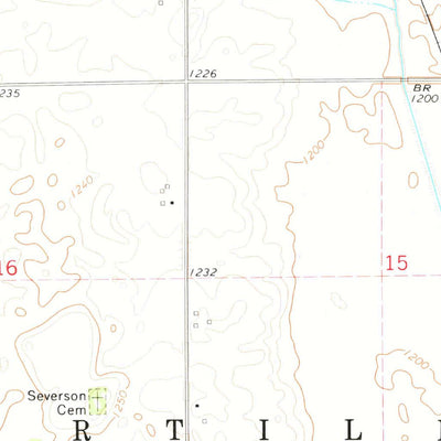 United States Geological Survey Fertile, IA (1972, 24000-Scale) digital map