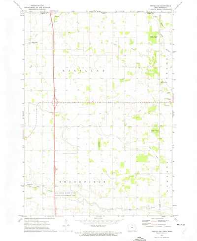 United States Geological Survey Fertile NE, IA-MN (1972, 24000-Scale) digital map