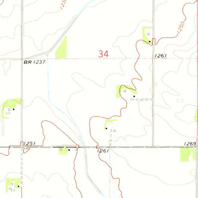 United States Geological Survey Fertile NE, IA-MN (1972, 24000-Scale) digital map