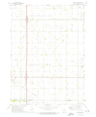 United States Geological Survey Fertile SE, IA (1972, 24000-Scale) digital map