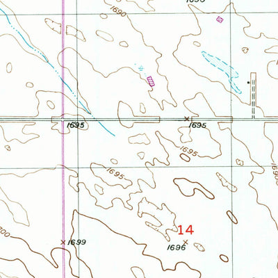 United States Geological Survey Fessenden SW, ND (1949, 24000-Scale) digital map
