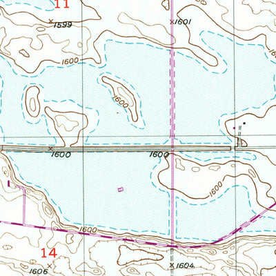United States Geological Survey Fessenden West, ND (1949, 24000-Scale) digital map