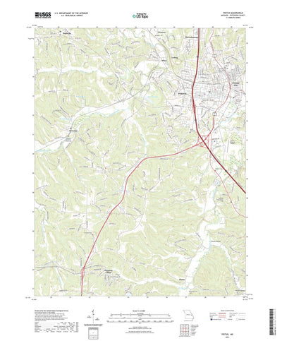 United States Geological Survey Festus, MO (2021, 24000-Scale) digital map