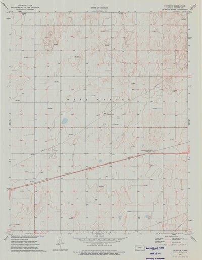 United States Geological Survey Feterita, KS (1974, 24000-Scale) digital map