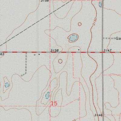 United States Geological Survey Feterita, KS (1974, 24000-Scale) digital map
