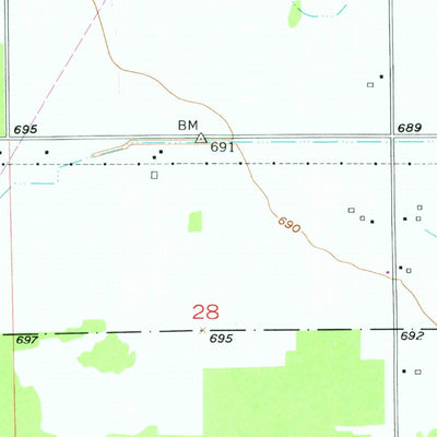 United States Geological Survey Fibre, MI (1953, 24000-Scale) digital map