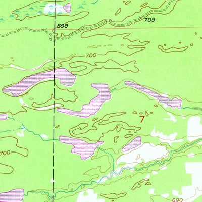 United States Geological Survey Fibre, MI (1953, 24000-Scale) digital map