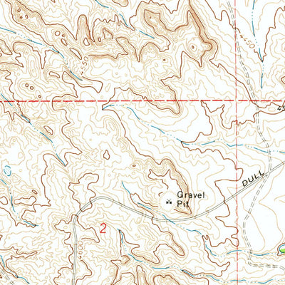 United States Geological Survey Fiddleback Ranch, WY (1971, 24000-Scale) digital map