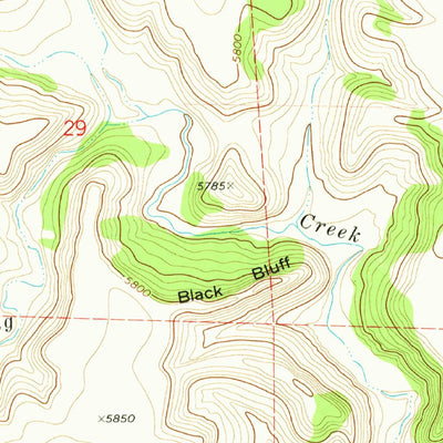 United States Geological Survey Fiddler Springs, NM (1972, 24000-Scale) digital map
