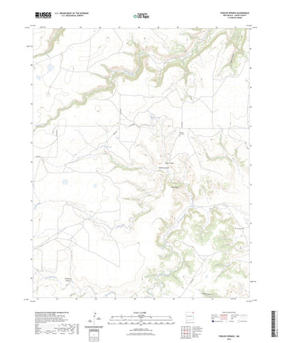 United States Geological Survey Fiddler Springs, NM (2023, 24000-Scale) digital map