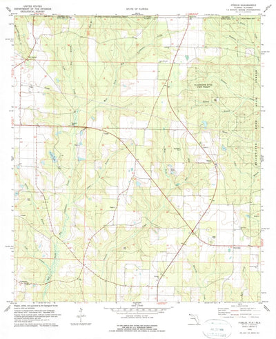 United States Geological Survey Fidelis, FL-AL (1978, 24000-Scale) digital map