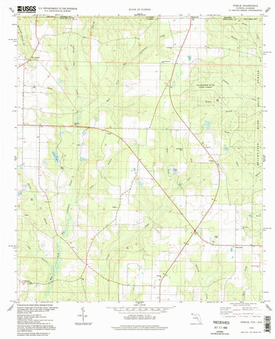 United States Geological Survey Fidelis, FL-AL (1994, 24000-Scale) digital map