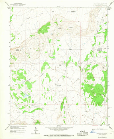 United States Geological Survey Field Ranch, NM (1964, 24000-Scale) digital map