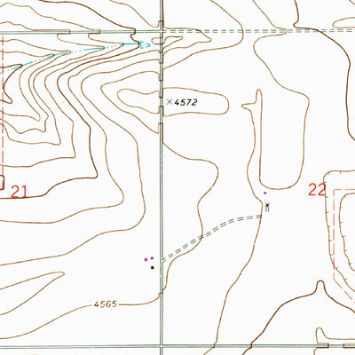 United States Geological Survey Field SW, NM (1973, 24000-Scale) digital map