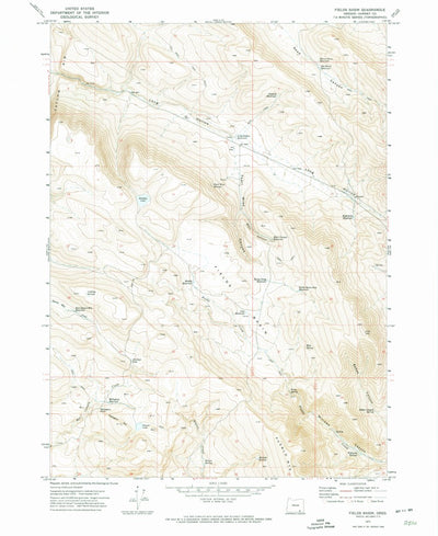 United States Geological Survey Fields Basin, OR (1971, 24000-Scale) digital map